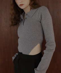 Mili affinity（ミリアフィニティー）の「ポロニットボディスーツトップス（Tシャツ/カットソー・レディース）」