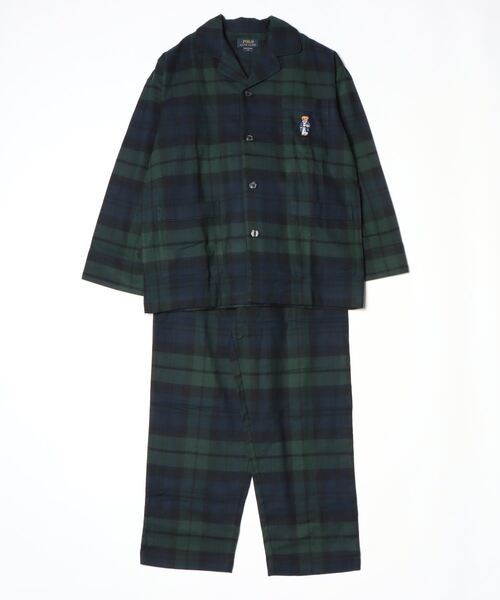 Polo ベア チェック フランネル パジャマ セット（ルームウェア