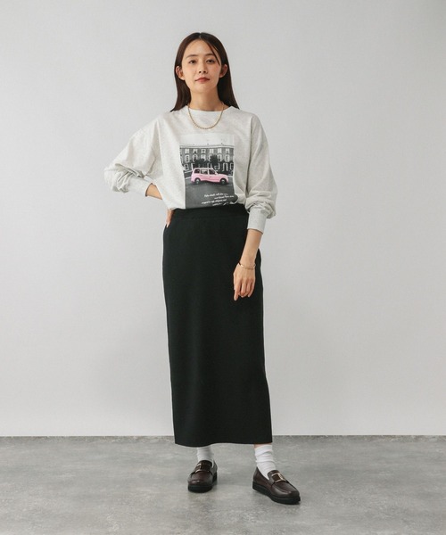 GLOBAL WORK(グローバルワーク)の「アンチピリングなめらかSET UP/580919(ワンピース・レディース・チャコールグレー/ブラック/ブラウン系その他6/ダークブラウン・MEDIUM/LARGE)」の14枚目の写真