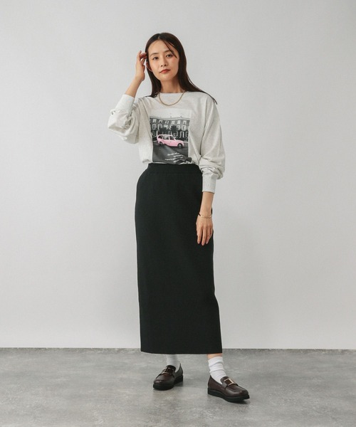 GLOBAL WORK(グローバルワーク)の「アンチピリングなめらかSET UP/580919(ワンピース・レディース・チャコールグレー/ブラック/ブラウン系その他6/ダークブラウン・MEDIUM/LARGE)」の15枚目の写真