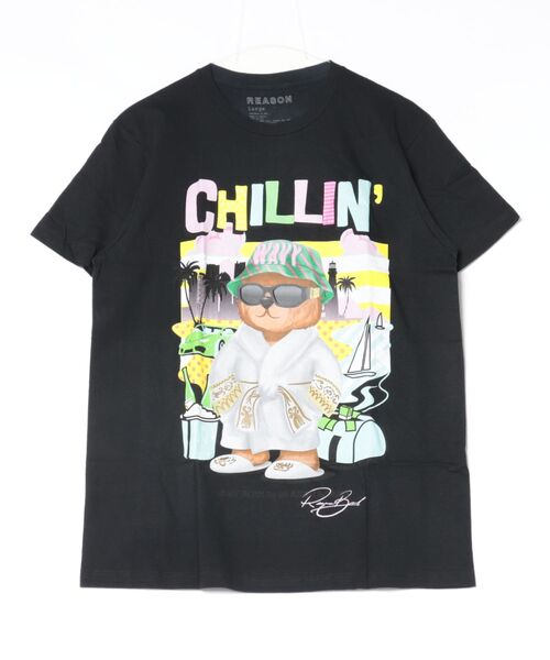 ARCHIVER(アーカイバ)の「【RES】【REASON CLOTHING】CHILLIN TEE(Tシャツ/カットソー・レディース・ブラック・MEDIUM)」の1枚目の写真