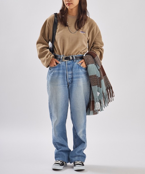 THOUSAND MILE（サウザンドマイル）の「THOUSAND MILE/サウザンドマイル KNIT FREECE  CREW NECK PULLOVER ニットフリース クルーネックプルオーバー（スウェット・メンズ・チャコール/サンドベージュ/ブラック・L/M/XS/XL）」の14枚目の写真