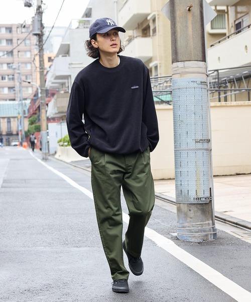 THOUSAND MILE（サウザンドマイル）の「THOUSAND MILE/サウザンドマイル KNIT FREECE  CREW NECK PULLOVER ニットフリース クルーネックプルオーバー（スウェット・メンズ・チャコール/サンドベージュ/ブラック・L/M/XS/XL）」の8枚目の写真