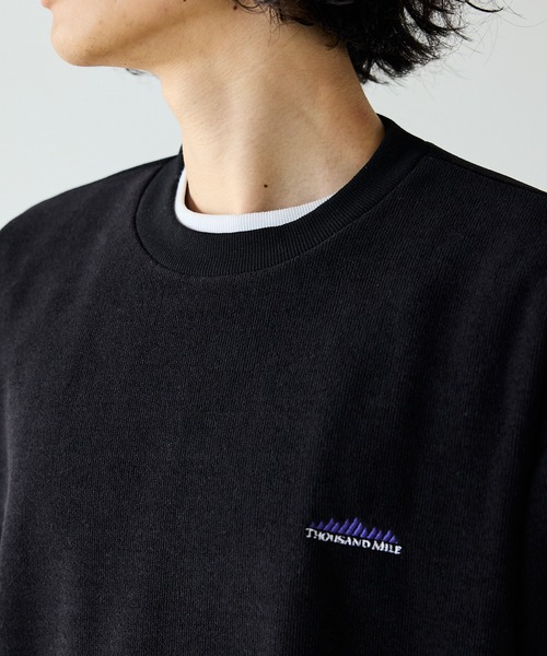 THOUSAND MILE（サウザンドマイル）の「THOUSAND MILE/サウザンドマイル KNIT FREECE  CREW NECK PULLOVER ニットフリース クルーネックプルオーバー（スウェット・メンズ・チャコール/サンドベージュ/ブラック・L/M/XS/XL）」の20枚目の写真