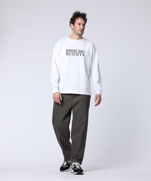 Psycho Bunny(サイコバニー)の「ベーシックロゴ ロングスリーブTシャツ(Tシャツ/カットソー・メンズ・ブラック/ホワイト・SMALL/MEDIUM/LARGE/X-LARGE)」の5枚目の写真