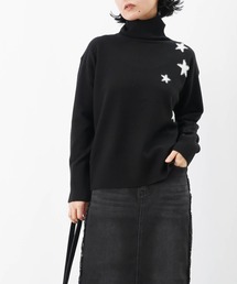 LC/LLL スターハイネックニット