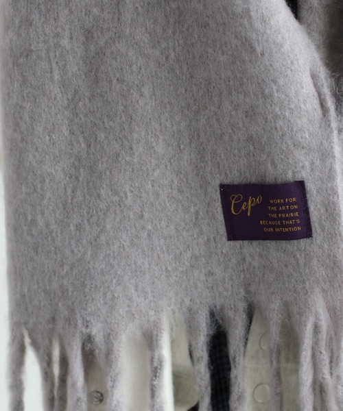 cepo(セポ)の「バルキーマフラー(マフラー・レディース・ベージュ/ライトグレー/ブラック/アイボリー・FREE)」の20枚目の写真