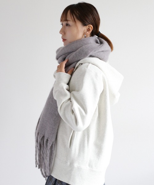 cepo(セポ)の「バルキーマフラー(マフラー・レディース・ベージュ/ライトグレー/ブラック/アイボリー・FREE)」の17枚目の写真