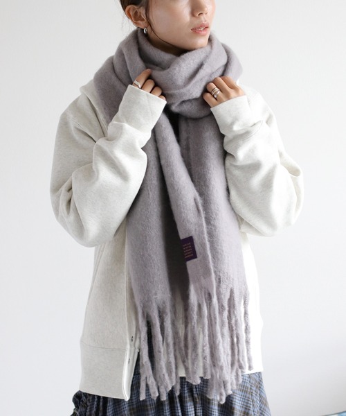 cepo(セポ)の「バルキーマフラー(マフラー・レディース・ベージュ/ライトグレー/ブラック/アイボリー・FREE)」の19枚目の写真