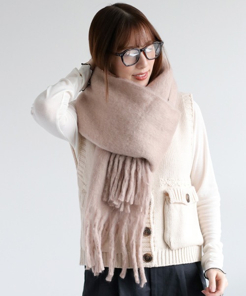 cepo(セポ)の「バルキーマフラー(マフラー・レディース・ベージュ/ライトグレー/ブラック/アイボリー・FREE)」の10枚目の写真