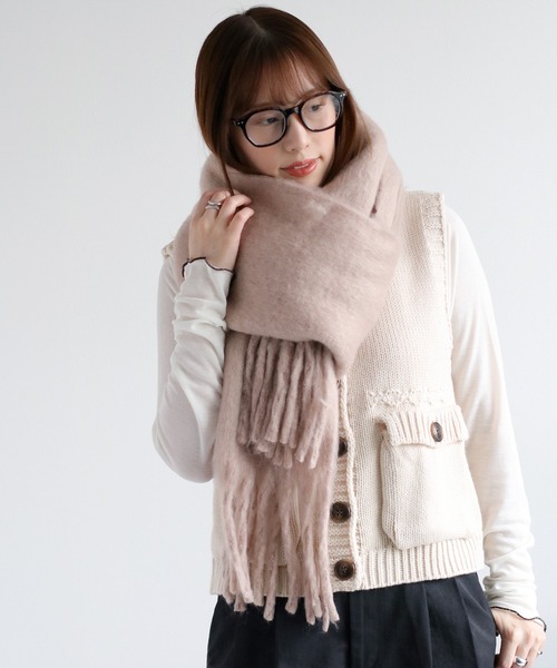 cepo(セポ)の「バルキーマフラー(マフラー・レディース・ベージュ/ライトグレー/ブラック/アイボリー・FREE)」の14枚目の写真