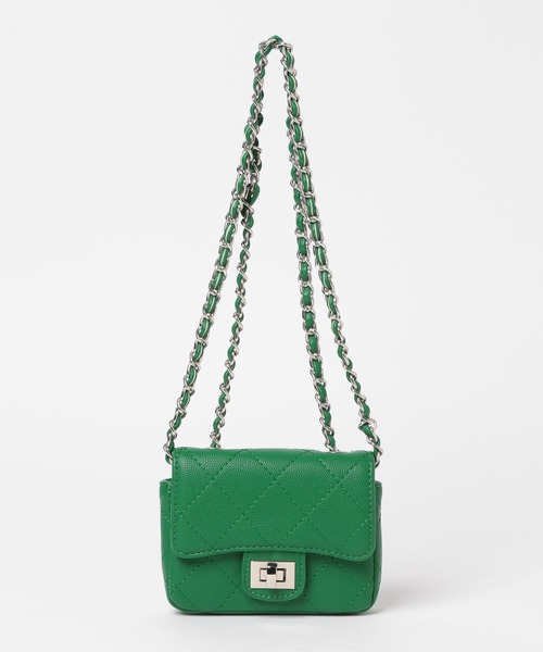 mysty woman（ミスティウーマン）の「キルティングミニBAG 625440（ショルダーバッグ・レディース・グリーン/イエロー/ブラック/ライトピンク・FREE）」の18枚目の写真