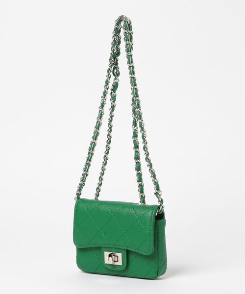 mysty woman（ミスティウーマン）の「キルティングミニBAG 625440（ショルダーバッグ・レディース・グリーン/イエロー/ブラック/ライトピンク・FREE）」の19枚目の写真