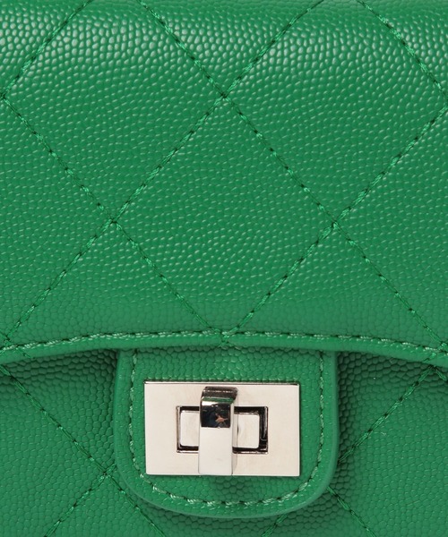 mysty woman（ミスティウーマン）の「キルティングミニBAG 625440（ショルダーバッグ・レディース・グリーン/イエロー/ブラック/ライトピンク・FREE）」の20枚目の写真