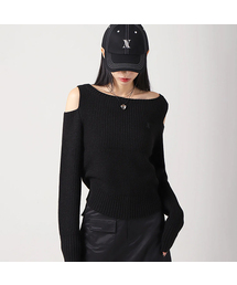Noga Shoulder Cut-out Knit BLACK