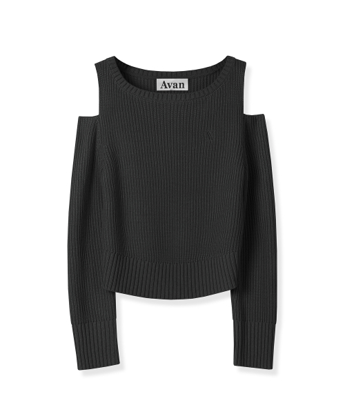AVANDRESS(アバンドレス )の「Noga Shoulder Cut-out Knit BLACK(ニット/セーター・レディース・ブラック・SMALL/MEDIUM)」の6枚目の写真
