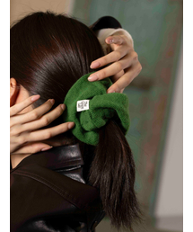 THE GREEN LAB（ザグリーンラボ）の「ウールニットヘアスクランチ [グリーン]（シュシュ）」