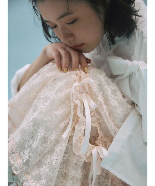 merry jenny（メリージェニー）の「シアーレースフレアスカート（スカート・レディース・オフホワイト/ピンク/ライトブルー・FREE）」の21枚目の写真