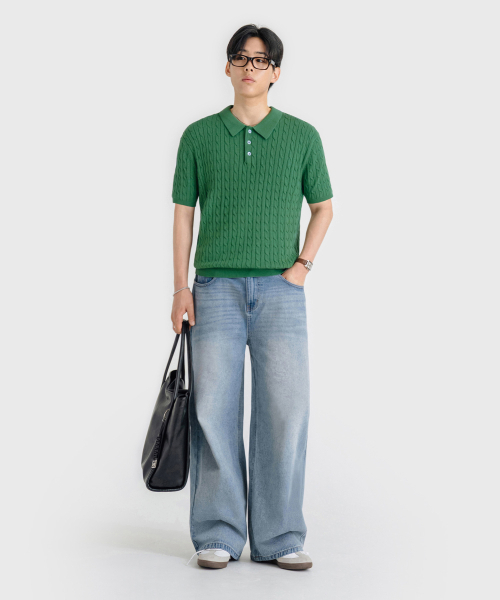 LEMAIN SECOND（リメインセカンド）の「ヴィンテージキャットウォッシュワイドデニムパンツ[ライトブルー]（デニムパンツ・レディース・その他・SMALL/MEDIUM/LARGE/X-LARGE/X-SMALL）」の3枚目の写真