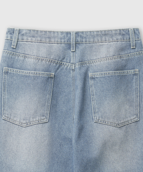 LEMAIN SECOND（リメインセカンド）の「ヴィンテージキャットウォッシュワイドデニムパンツ[ライトブルー]（デニムパンツ・レディース・その他・SMALL/MEDIUM/LARGE/X-LARGE/X-SMALL）」の9枚目の写真