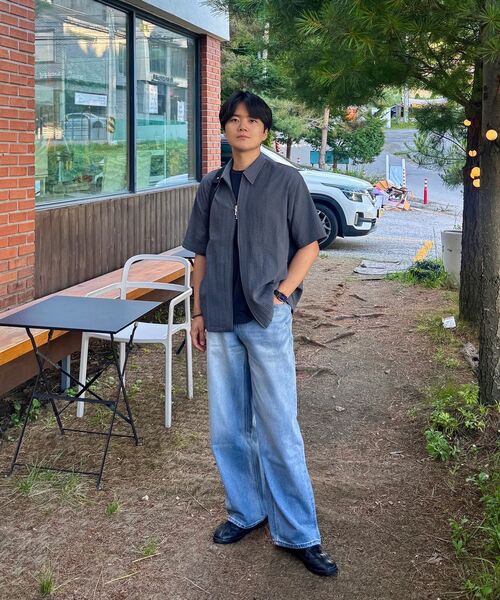 LEMAIN SECOND（リメインセカンド）の「ヴィンテージキャットウォッシュワイドデニムパンツ[ライトブルー]（デニムパンツ・レディース・その他・SMALL/MEDIUM/LARGE/X-LARGE/X-SMALL）」の12枚目の写真