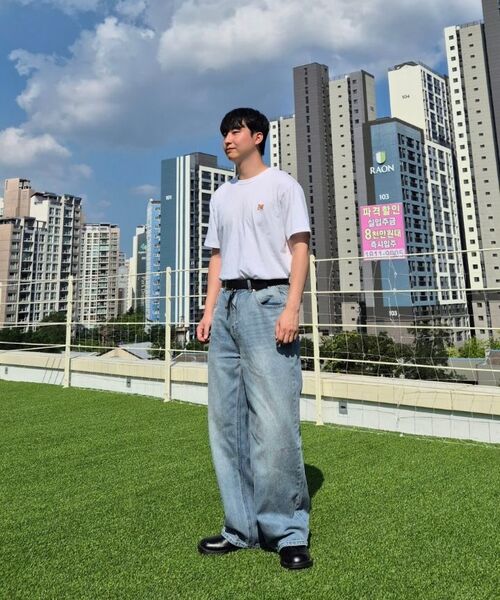 LEMAIN SECOND（リメインセカンド）の「ヴィンテージキャットウォッシュワイドデニムパンツ[ライトブルー]（デニムパンツ・レディース・その他・SMALL/MEDIUM/LARGE/X-LARGE/X-SMALL）」の17枚目の写真