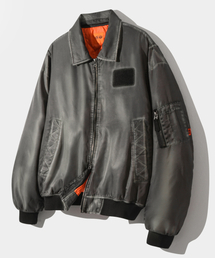 DIMITRI BLACK | VLAD ダイングダーティウォッシュドエビエーター航空ジャケット_ブラック(MA-1)