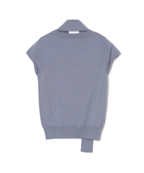 MILLO WOMEN（ミロウーマン）の「ツーウェイマフラーニットトップ[スカイブルー]（ニット/セーター・レディース・その他・SMALL/MEDIUM）」の2枚目の写真