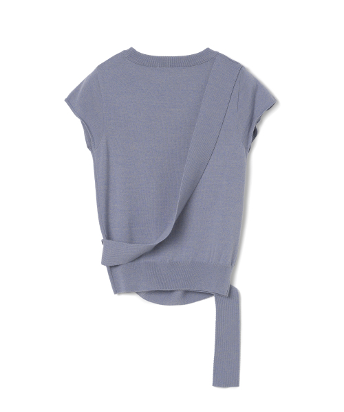MILLO WOMEN（ミロウーマン）の「ツーウェイマフラーニットトップ[スカイブルー]（ニット/セーター・レディース・その他・SMALL/MEDIUM）」の4枚目の写真