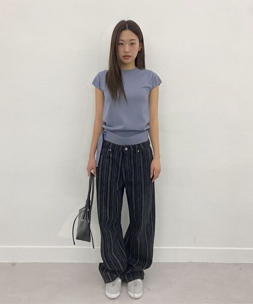 MILLO WOMEN（ミロウーマン）の「ツーウェイマフラーニットトップ[スカイブルー]（ニット/セーター・レディース・その他・SMALL/MEDIUM）」の8枚目の写真
