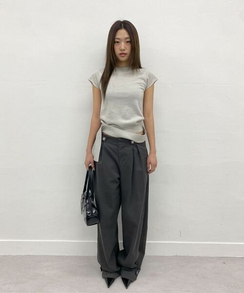 MILLO WOMEN（ミロウーマン）の「ツーウェイマフラーニットトップ[スカイブルー]（ニット/セーター・レディース・その他・SMALL/MEDIUM）」の9枚目の写真