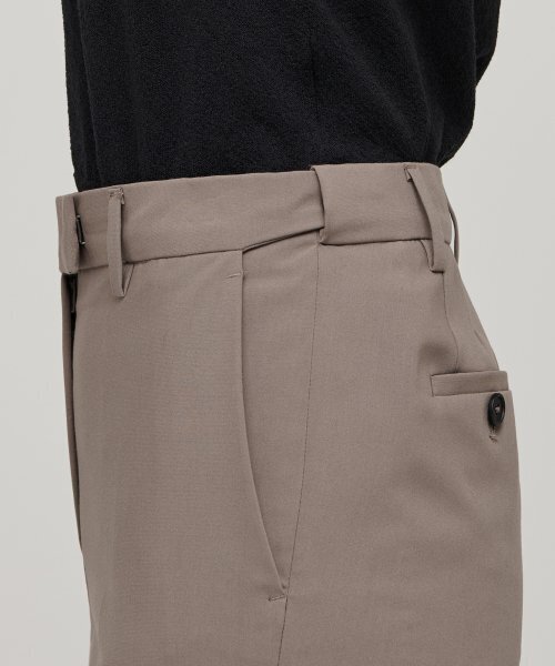 MUSINSA STANDARD WOMAN（ムシンサスタンダードウーマン）の「[クールタンダード] ウィメンズ スリムストレート ヒドゥンバンディング スラックス [ダスティベージュ]（スラックス・レディース・その他・32/30/24/25/26/27/28/29）」の5枚目の写真