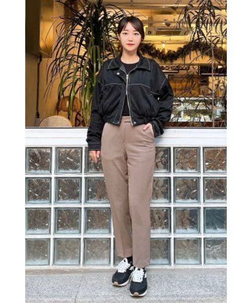 MUSINSA STANDARD WOMAN（ムシンサスタンダードウーマン）の「[クールタンダード] ウィメンズ スリムストレート ヒドゥンバンディング スラックス [ダスティベージュ]（スラックス・レディース・その他・32/30/24/25/26/27/28/29）」の9枚目の写真