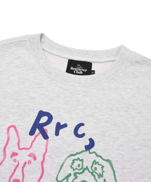Retriever Club（レトリーバークラブ）の「COLOR HOWLING CREWNECK [MELANGE GRAY]（スウェット・レディース・その他・LARGE/X-LARGE/MEDIUM）」の4枚目の写真