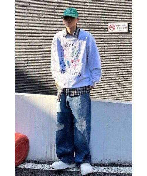 Retriever Club（レトリーバークラブ）の「COLOR HOWLING CREWNECK [MELANGE GRAY]（スウェット・レディース・その他・LARGE/X-LARGE/MEDIUM）」の11枚目の写真