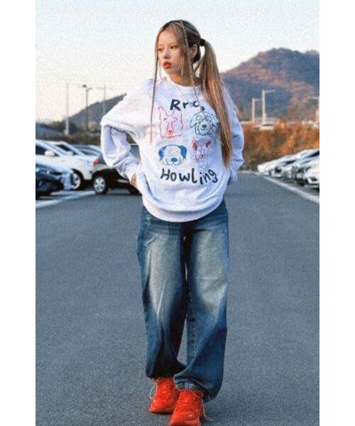 Retriever Club（レトリーバークラブ）の「COLOR HOWLING CREWNECK [MELANGE GRAY]（スウェット・レディース・その他・LARGE/X-LARGE/MEDIUM）」の13枚目の写真