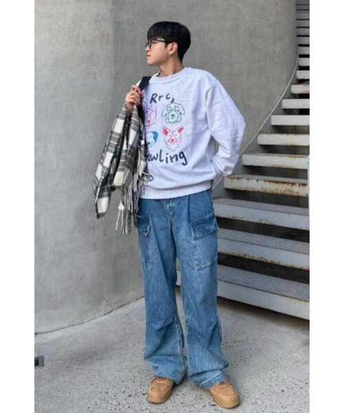 Retriever Club（レトリーバークラブ）の「COLOR HOWLING CREWNECK [MELANGE GRAY]（スウェット・レディース・その他・LARGE/X-LARGE/MEDIUM）」の15枚目の写真