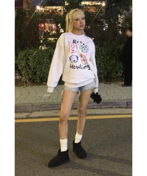 Retriever Club（レトリーバークラブ）の「COLOR HOWLING CREWNECK [MELANGE GRAY]（スウェット・レディース・その他・LARGE/X-LARGE/MEDIUM）」の16枚目の写真