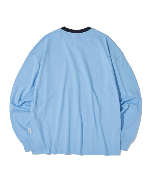 URBANDTYPE(アーバンディタイプ)の「フットボールジャージロングスリーブ_スカイブルー(Tシャツ/カットソー・レディース・その他・SMALL/MEDIUM/LARGE)」の2枚目の写真
