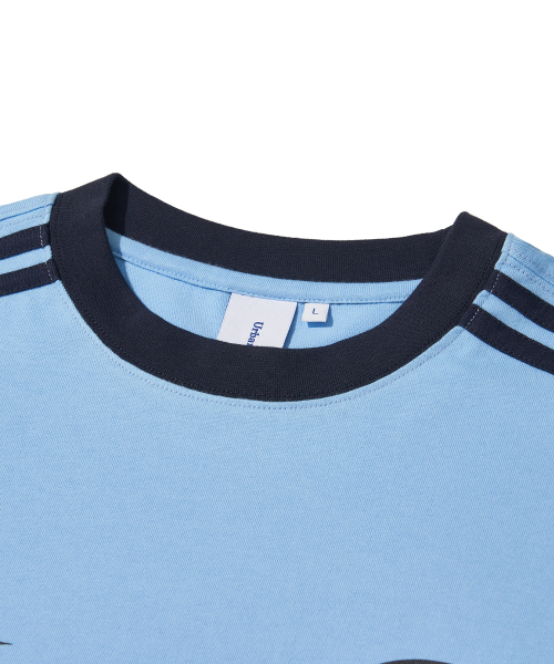URBANDTYPE(アーバンディタイプ)の「フットボールジャージロングスリーブ_スカイブルー(Tシャツ/カットソー・レディース・その他・SMALL/MEDIUM/LARGE)」の3枚目の写真