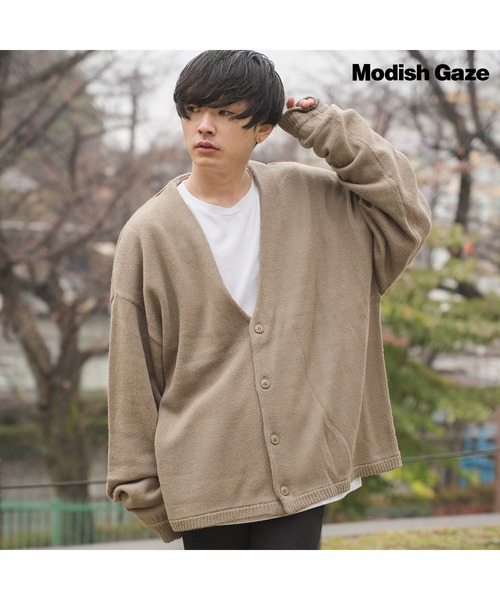 DOUBLE STEAL(ダブルスティール)の「モヘアライクオーバーサイズカーディガン(カーディガン/ボレロ・メンズ・ブラウン/ブラック・FREE)」の9枚目の写真