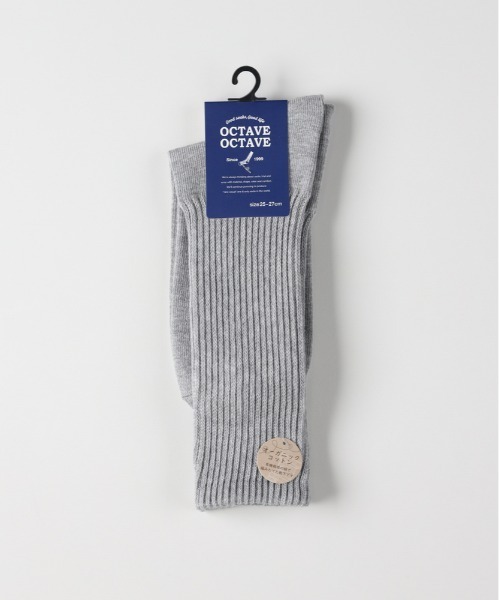 Right-on（ライトオン）の「ムジリブレギュラー丈ソックス (洗練デザイン/快適フィット/オールシーン対応/カラーバリエ豊富)（ソックス/靴下・メンズ・ダークグレー/グレー/ネイビー/ベージュ/ブラック・フリー）」の3枚目の写真