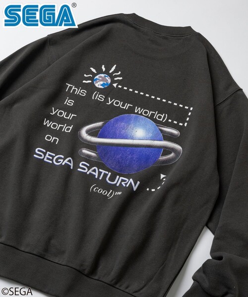 セール】別注 SEGA SATURN/セガサターン/クルーネックスウェット