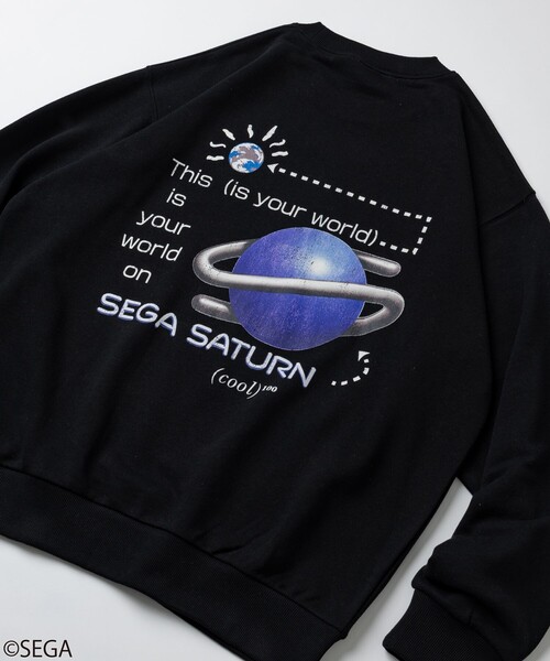 SEGA(セガ)の「別注 SEGA SATURN/セガサターン/クルーネックスウェット(スウェット・メンズ・チャコールグレー/ブラック/ホワイト・LARGE/SMALL/MEDIUM)」の17枚目の写真