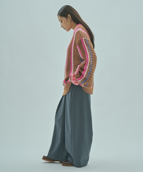 ROSE BUD(ローズバッド)の「(GENE HEAVENS)MULTI COLOR KNIT(ニット/セーター・レディース・ブラウン/グリーン・ONE SIZE)」の7枚目の写真