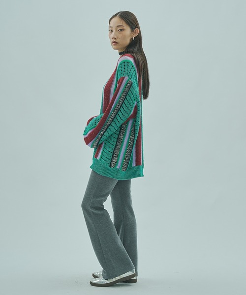 ROSE BUD(ローズバッド)の「(GENE HEAVENS)MULTI COLOR KNIT(ニット/セーター・レディース・ブラウン/グリーン・ONE SIZE)」の13枚目の写真