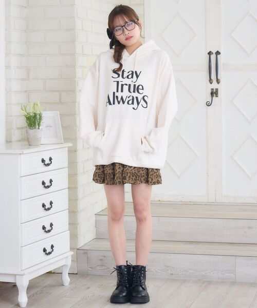 ems excite（エムズエキサイト）の「ロゴBIGパーカー（パーカー・レディース・ダークグレー/ダークブルー/ナチュラル・FREE）」の17枚目の写真