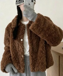 ショートカットフリースジャケット