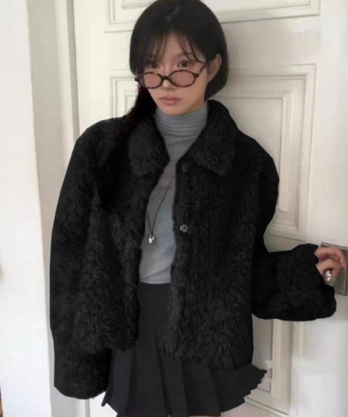 セール】ショートカットフリースジャケット（その他アウター