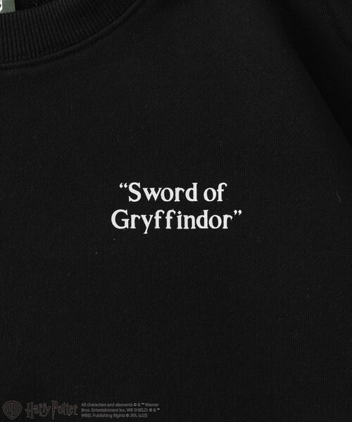 FREAK'S STORE（フリークスストア）の「Harry Potter/ハリー・ポッター ネビル・ロングボトム バックプリント クルーネックスウェット（スウェット・メンズ・ブラック/ライトグレー・MEDIUM/LARGE）」の4枚目の写真